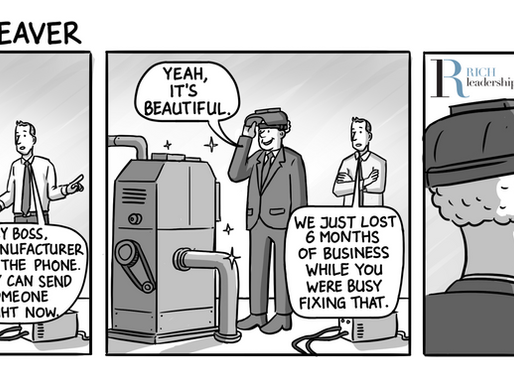 leadership comic about leaders that try to do everything Are you trying to be a doer or a leader? 