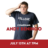 Comedian Andy Beningo