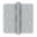 Thumbnail: 4"X 4"X 1/4" RADIUS HINGES / ZIG-ZAG