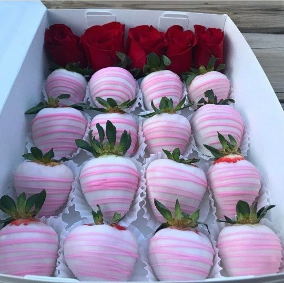 Strawberries & Roses Box