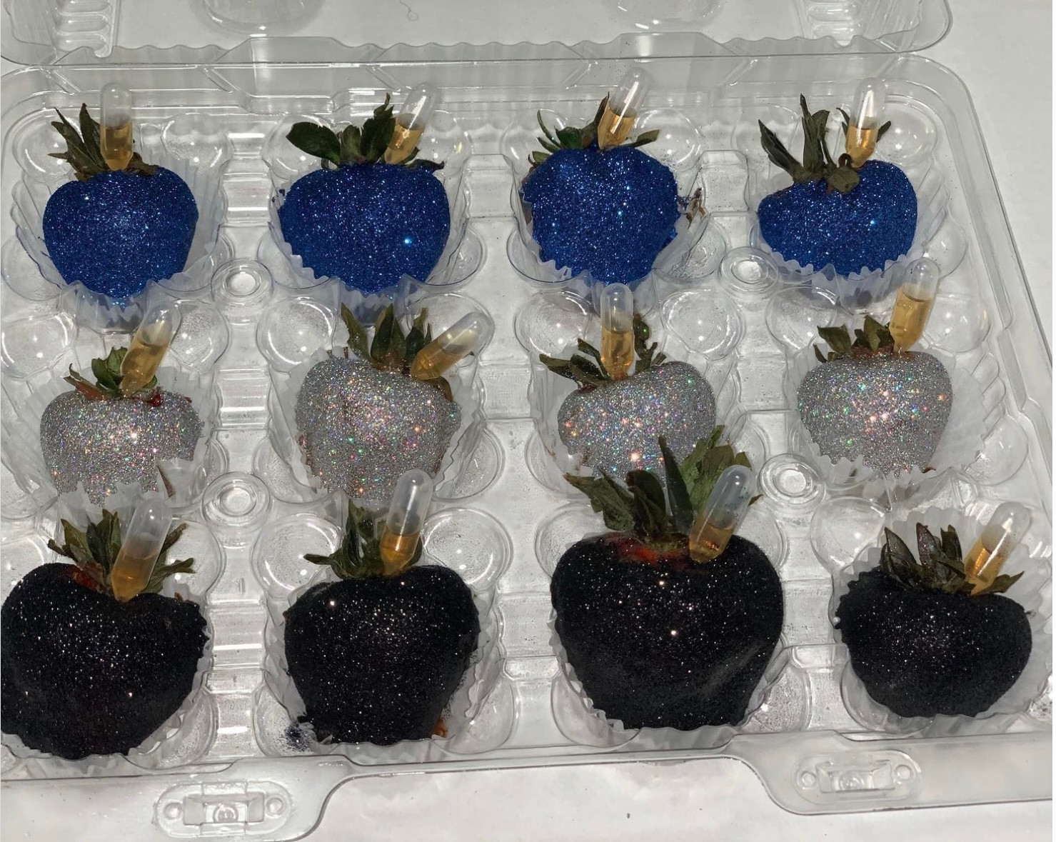 Bling Alcohol Infused Strawberries