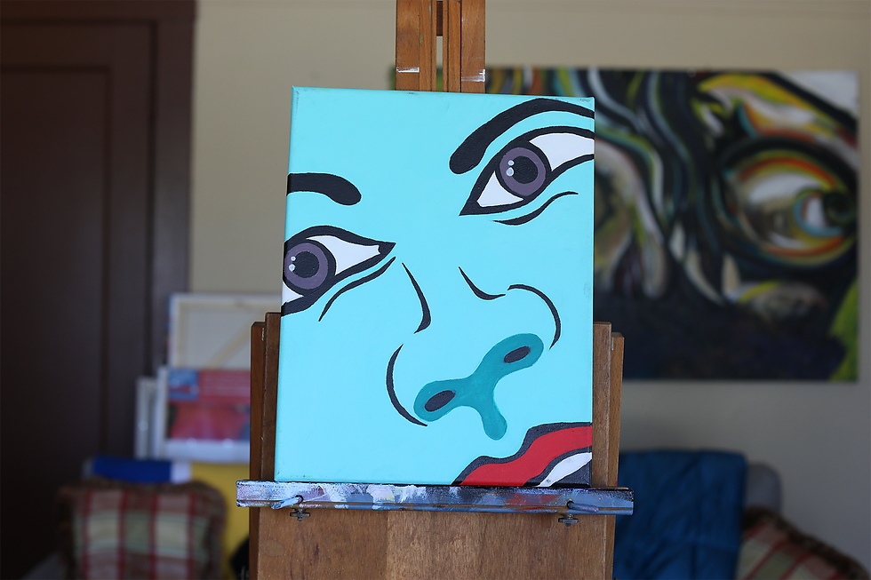 color face: aqua