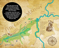Interpretive sign river portage map Fort Wayne wabash river