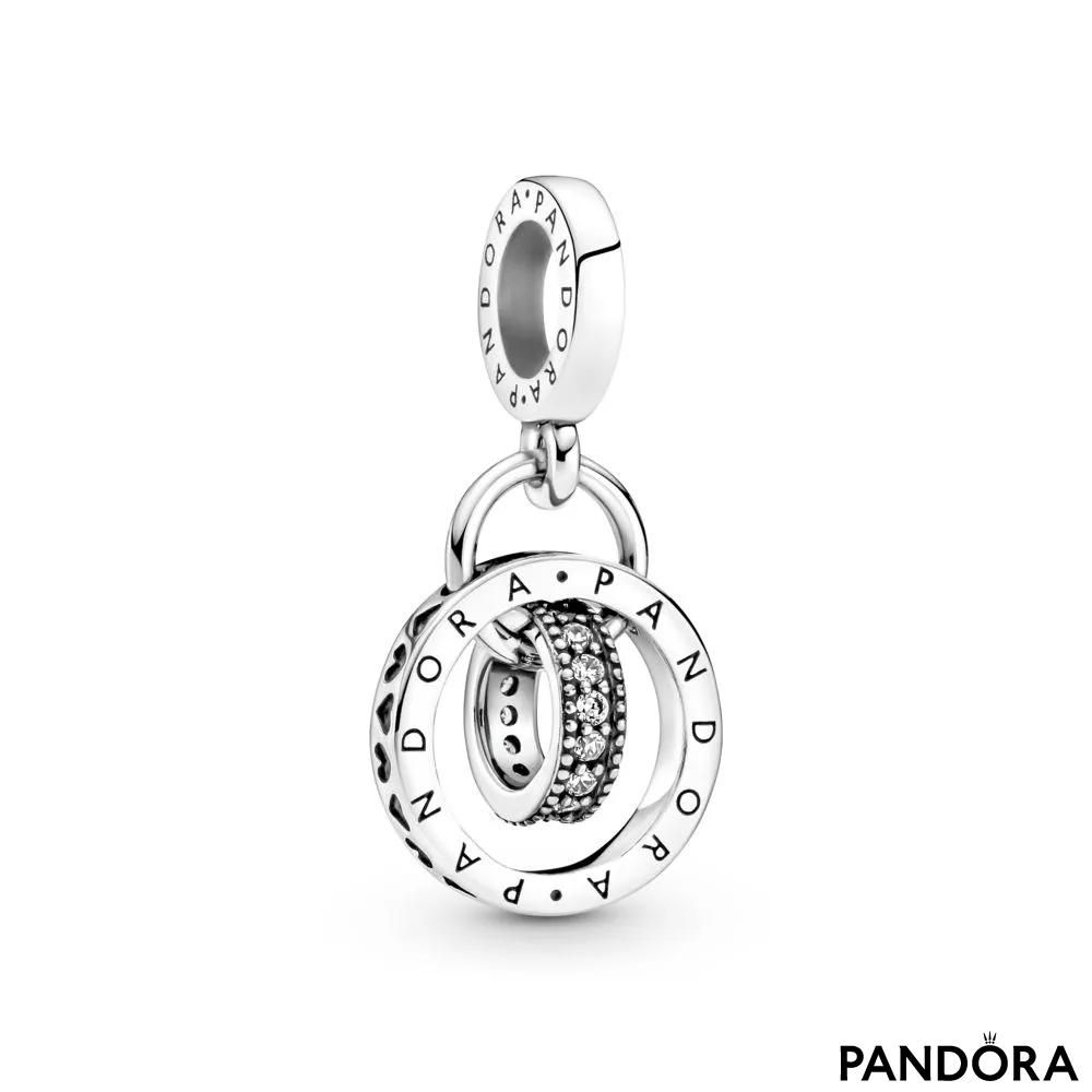 Pandora Logo Circles Dangle Charm