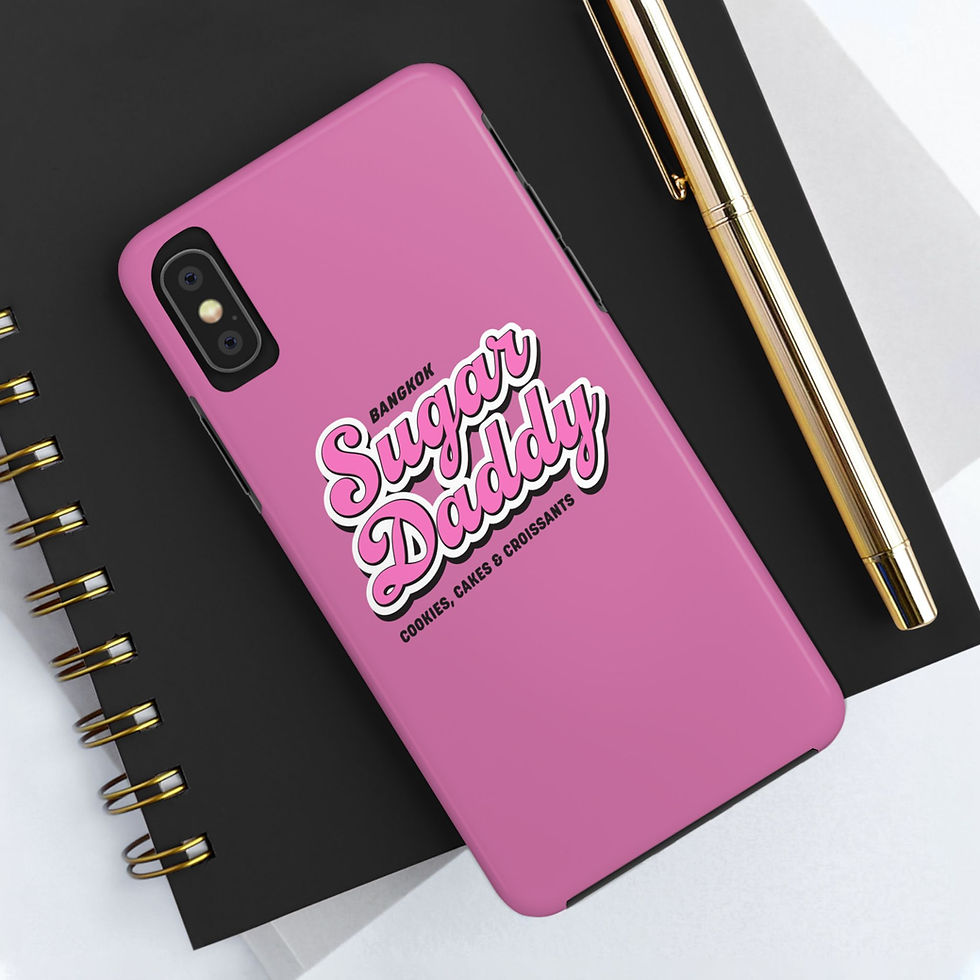Thumbnail: Sugar Daddy Pink Tough Phone Case - Stylish Protection for Sweet Moments