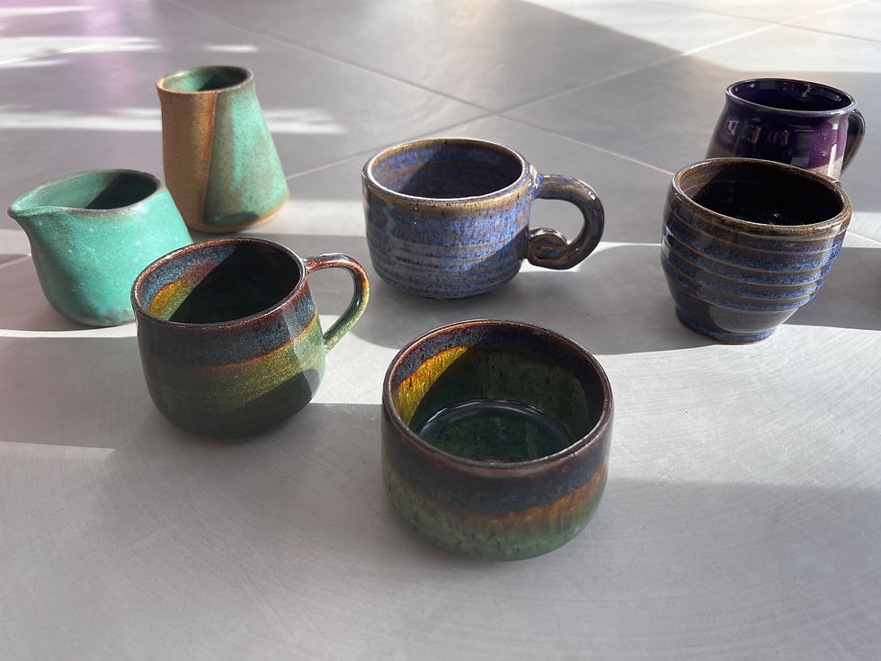 Vessels with layered glazed