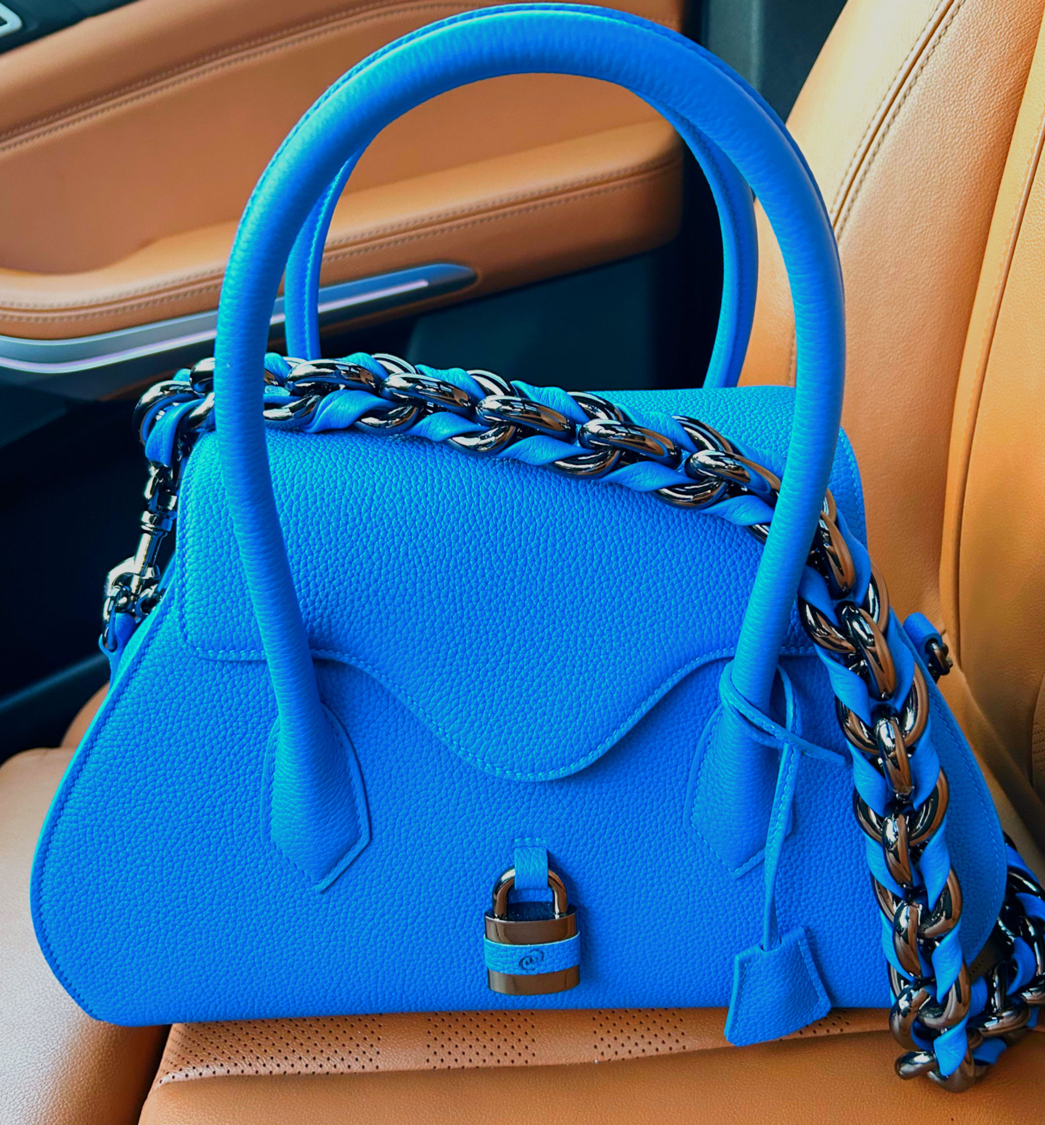 Medium Ocean Blue Darriel Bag