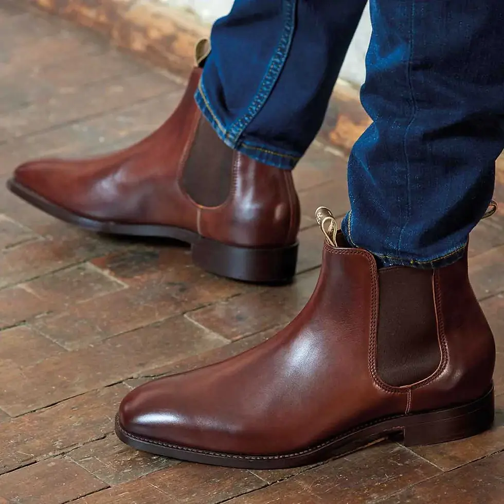 Barker Mansfield Chelsea boot walnut JV Kelly Menswear
