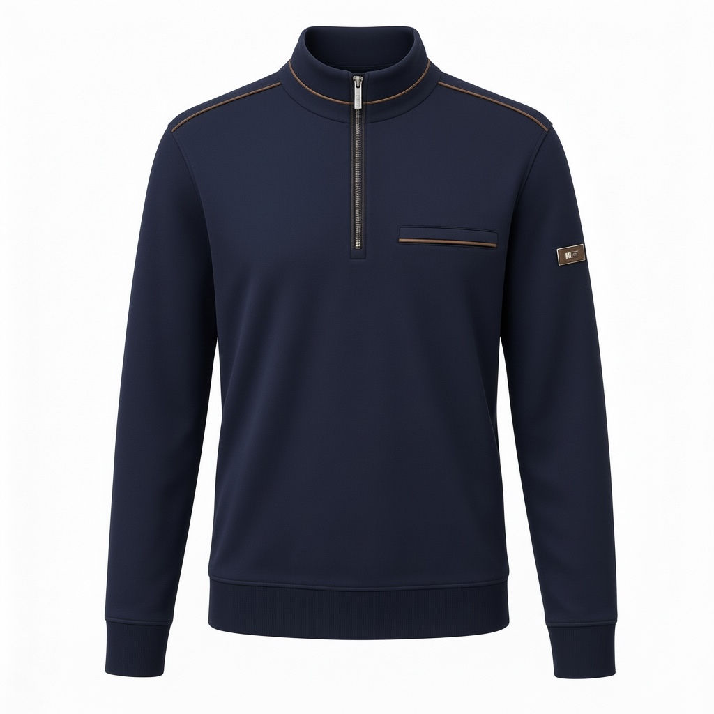 Bugatti 1/4 Zip, Navy