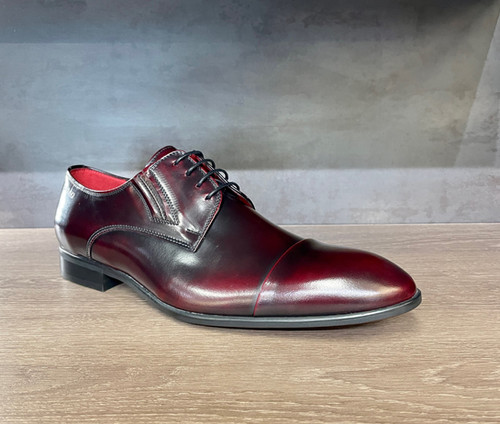Lacuzzo burgundy leather derby shoe JV Kelly Menswear