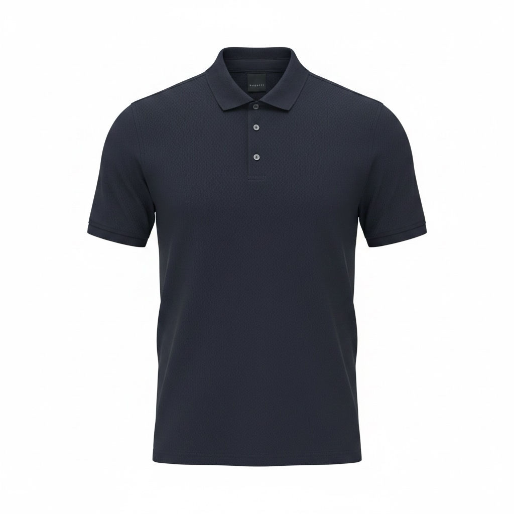 Bugatti Weave Polo, Navy