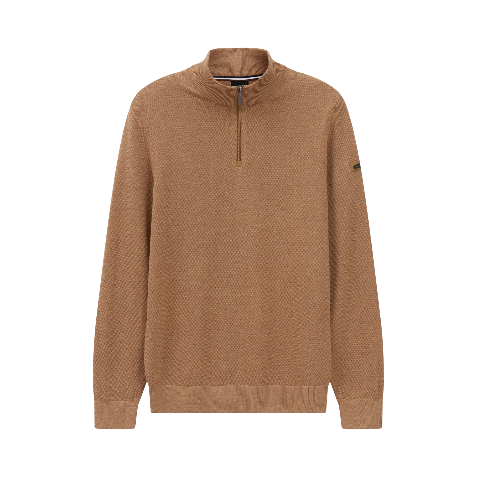 Bugatti Troyer 1/4 Zip, Taupe