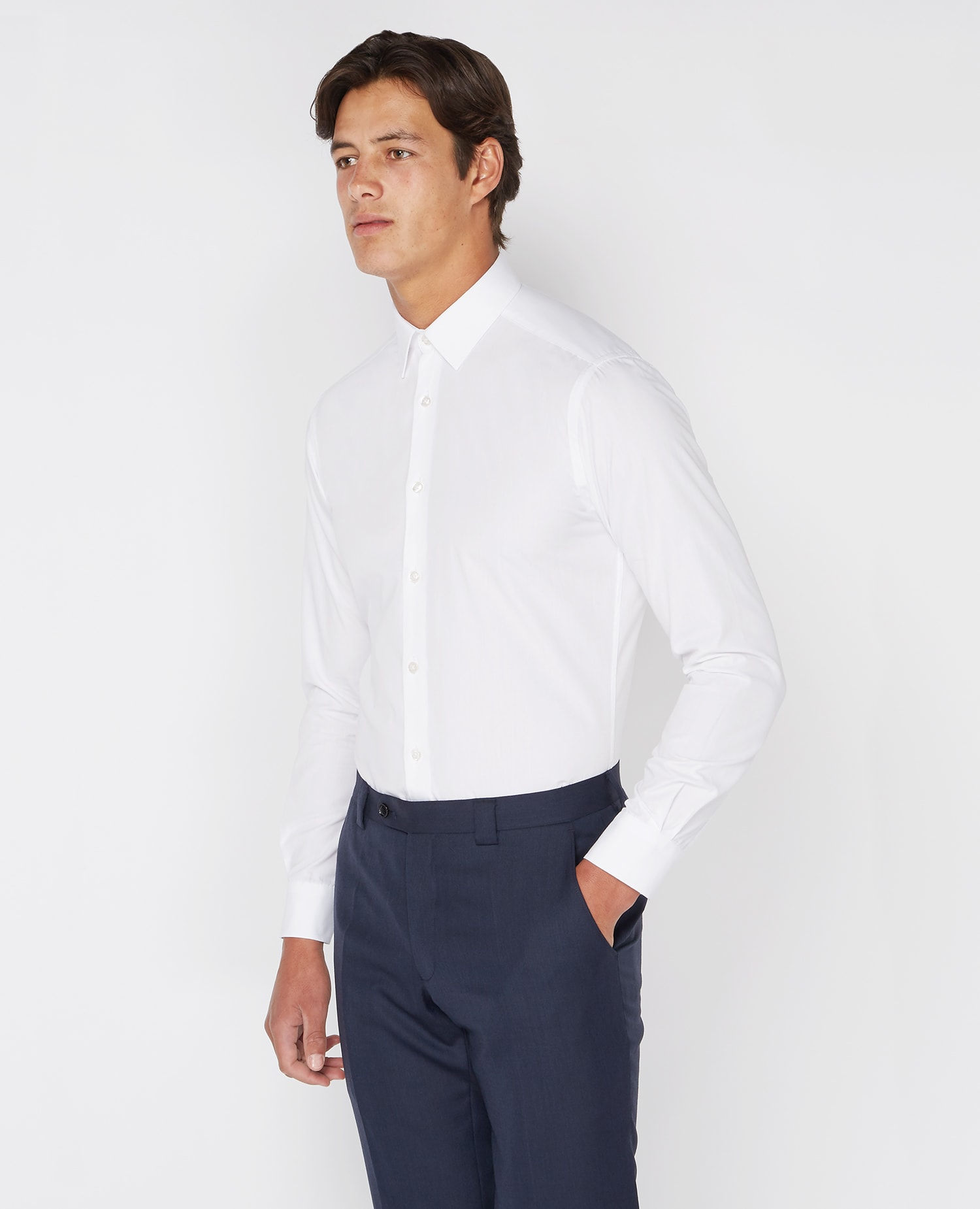Remus White Slim Shirt