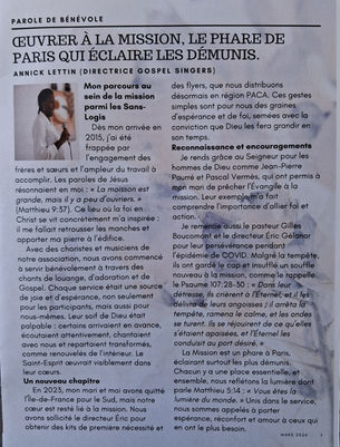 Œuvrer à la mission, le phare de Paris qui éclaire les démunis