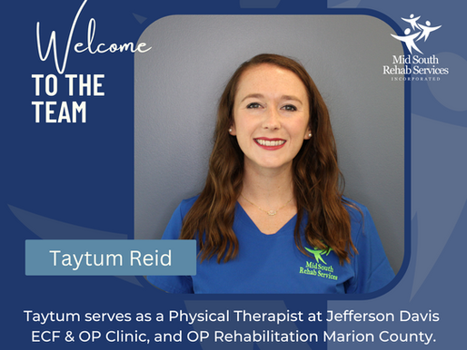 Jefferson Davis ECF welcomes Taytum Reid, DPT
