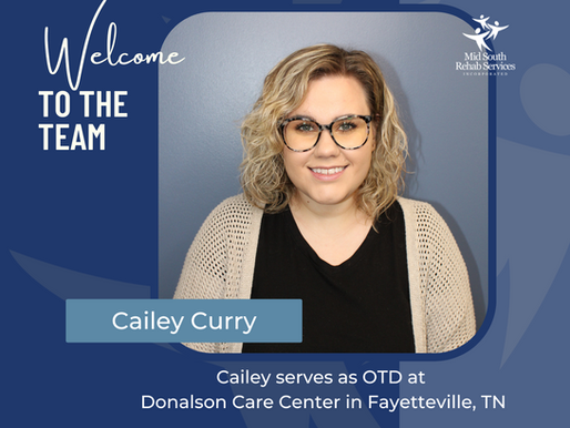 Donalson Care Center Welcomes Cailey Curry, OTD