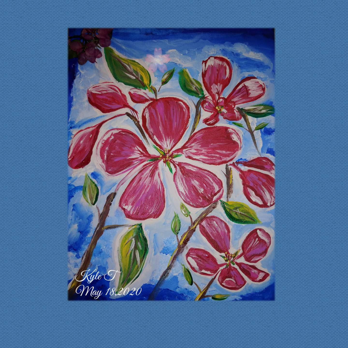 Cherry Blossom Infusion created in Acrylics 11x14