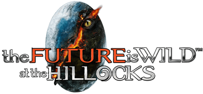 The Future is Wild at the Hillocks logo with dinosaur egg