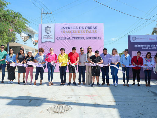 Se hace entrega de la nueva calle al CERESO en Bucerías