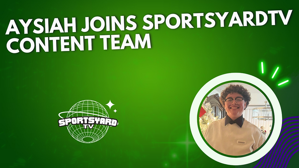 Meet Aysiah: SportsYardTV’s New Content & Social Media Coordinator