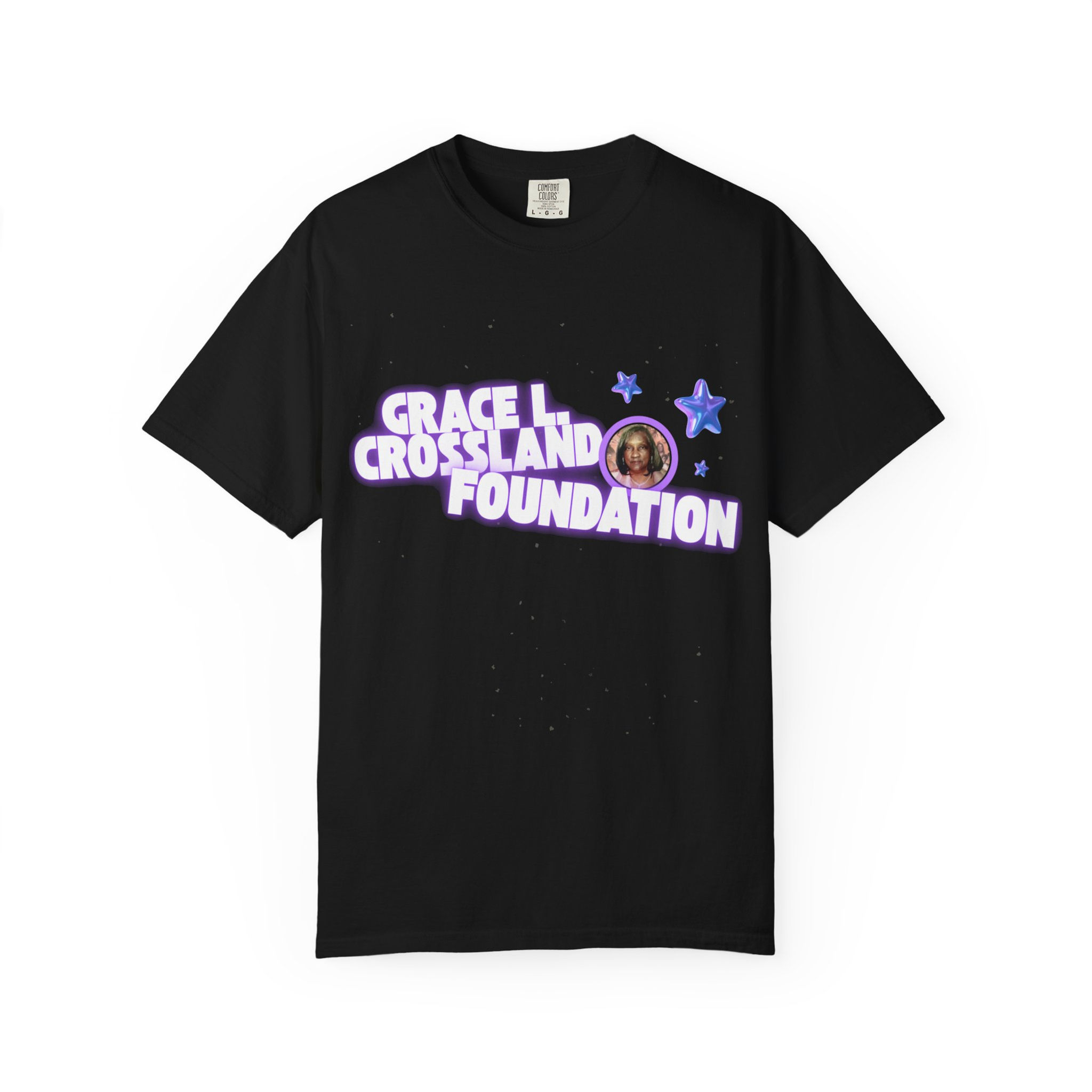 Grace L. Crossland Foundation T-Shirt — Charity Logo Tee with Stars