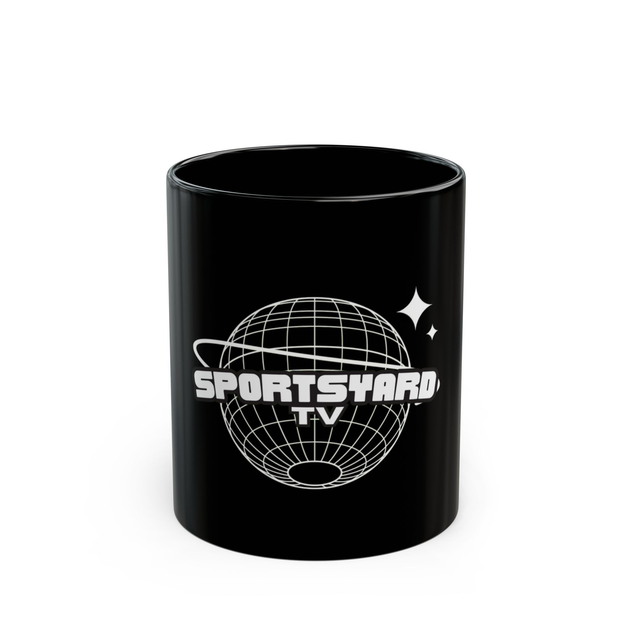 SportsYard TV Black Coffee Mug 