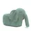 Miniaturbild: rolling elephant play furniture, mint terry cloth, side view