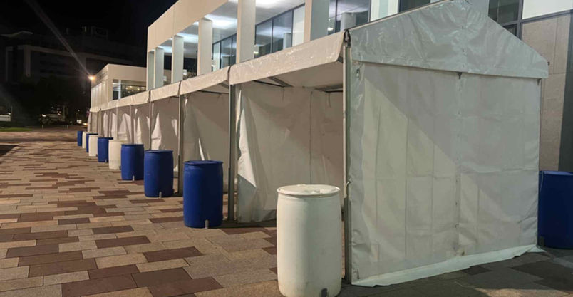 Marquee hire for a University Freshers Fair