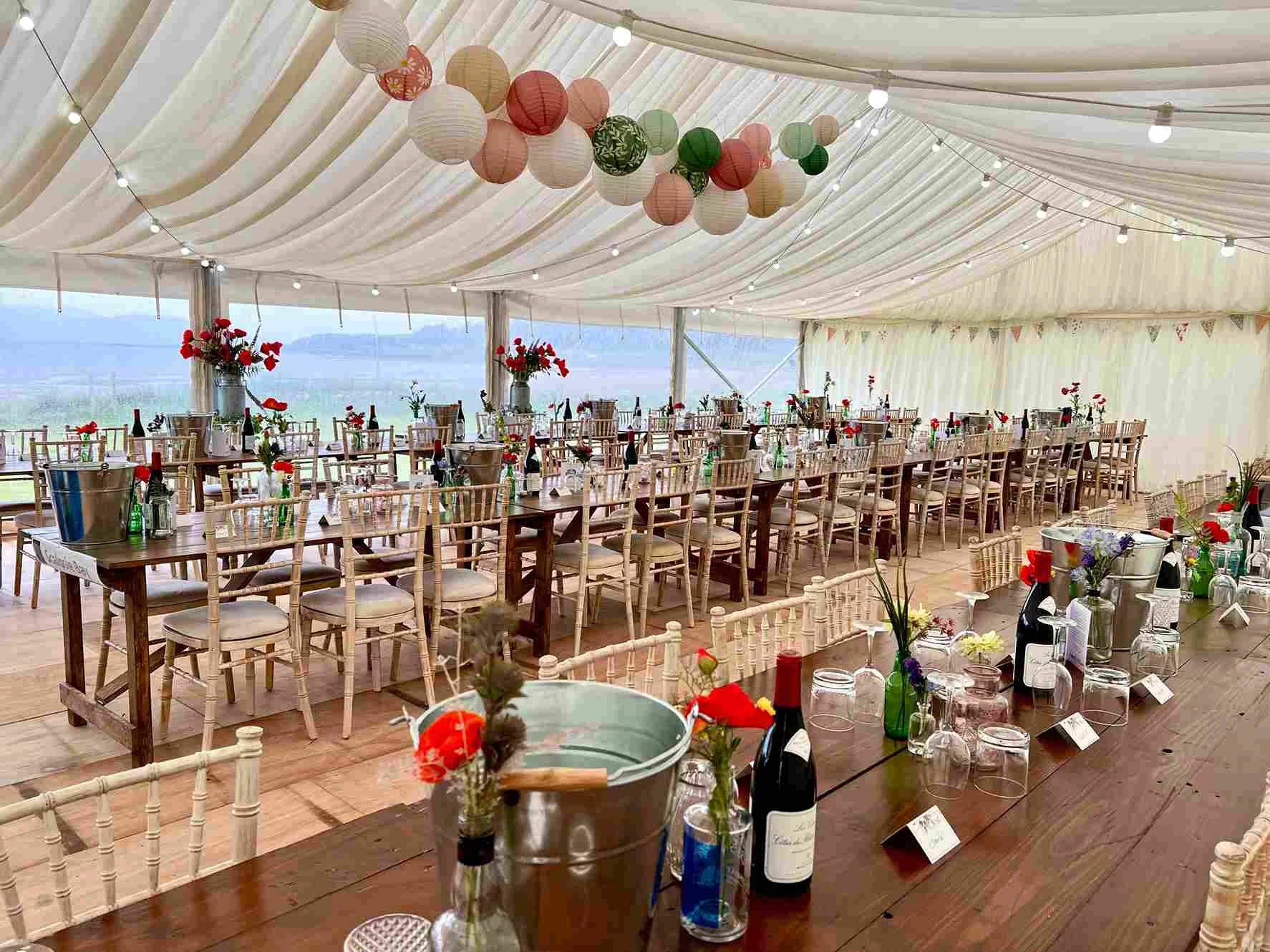 Marquee interior options