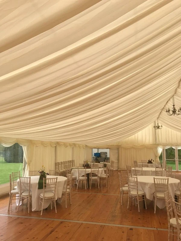suspended flooring in wedding marquee