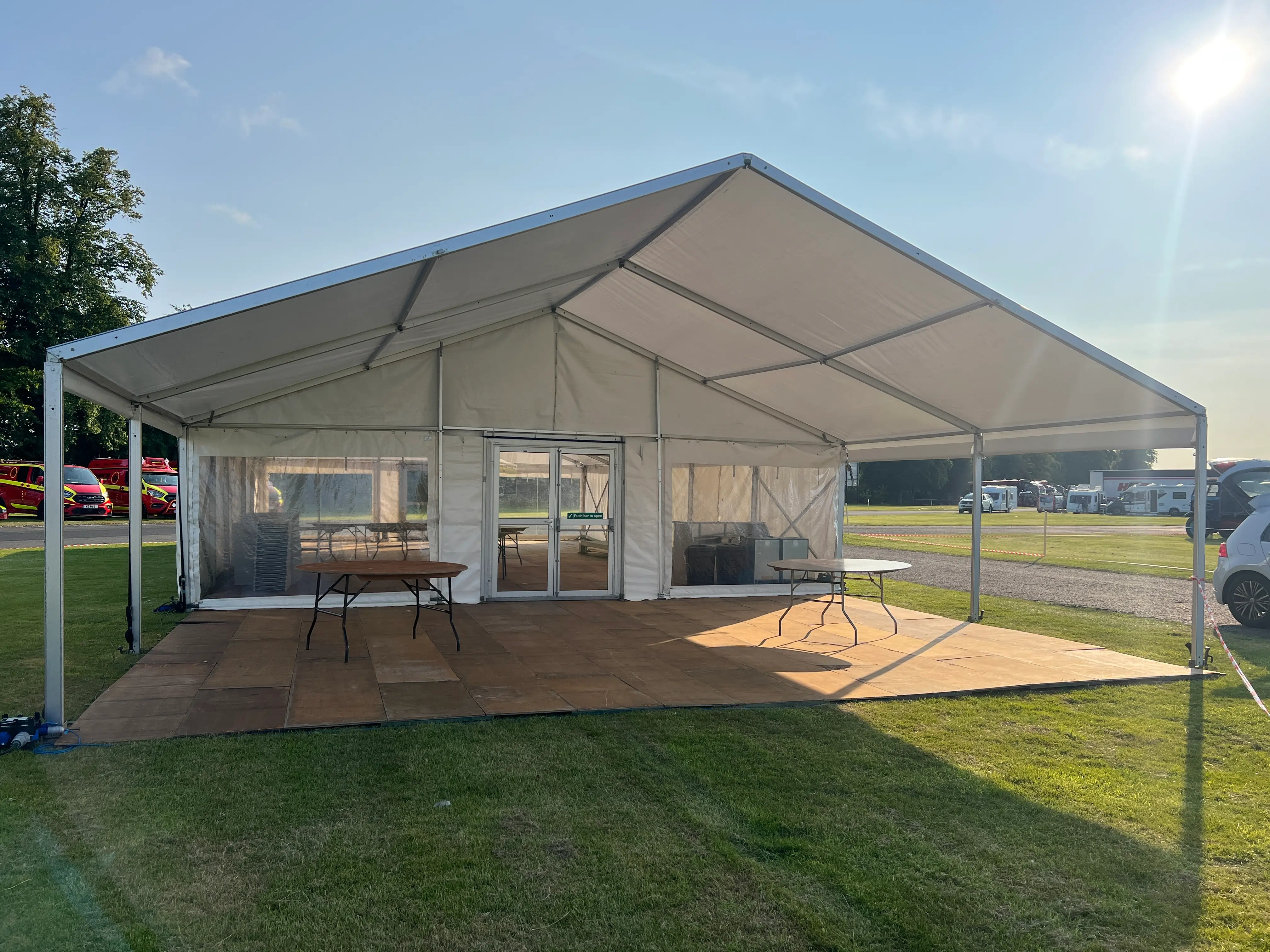 Marquee with Glass Door by Tent-It