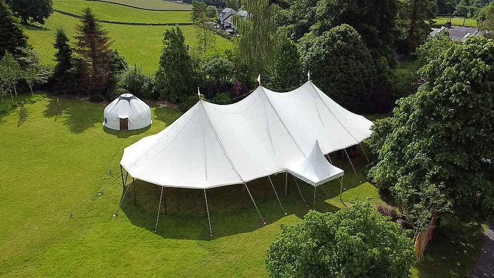 White pole tent wedding, Dumfries scotland 