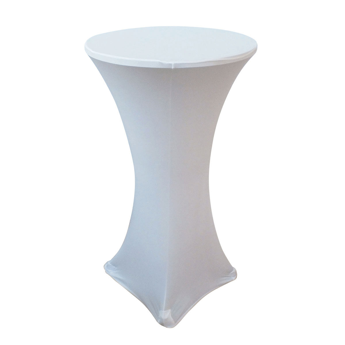 White poseur table cover