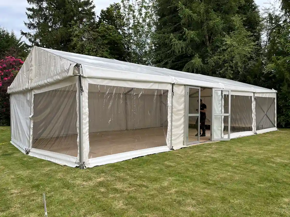 Garden party marquee