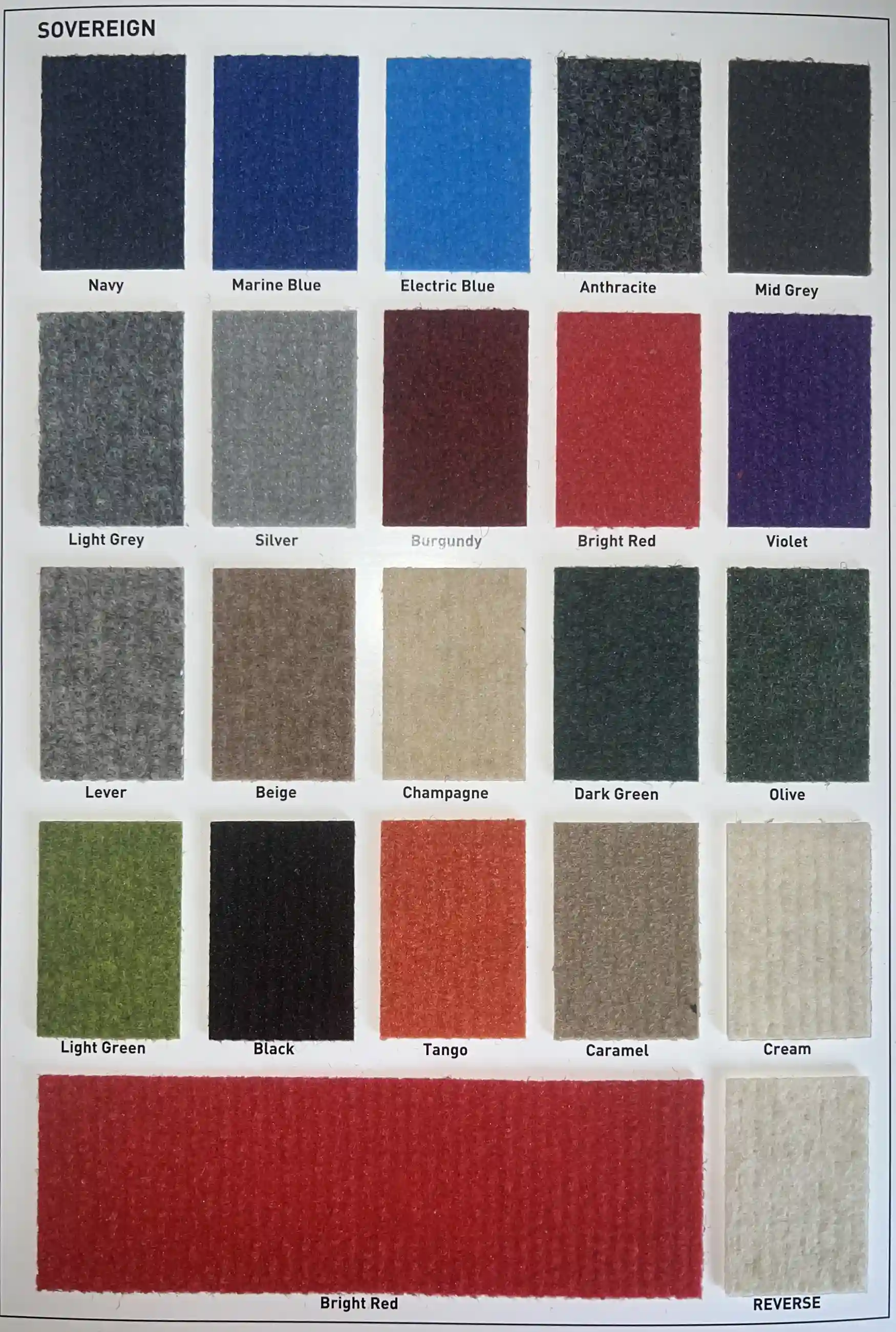 marquee carpet options
