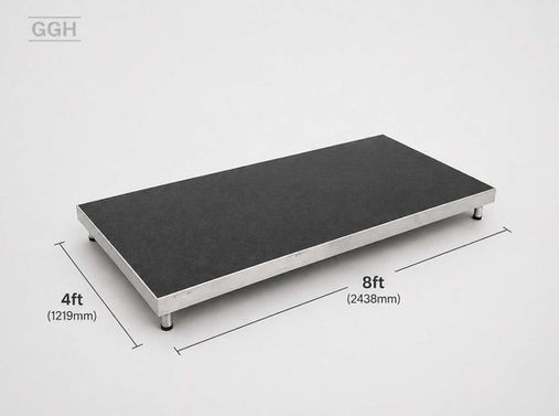 Stage deck hire size example