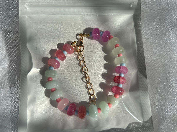 Bracelet en perles colorées