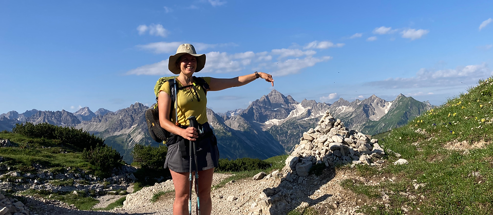 Bergpanorma Wanderung