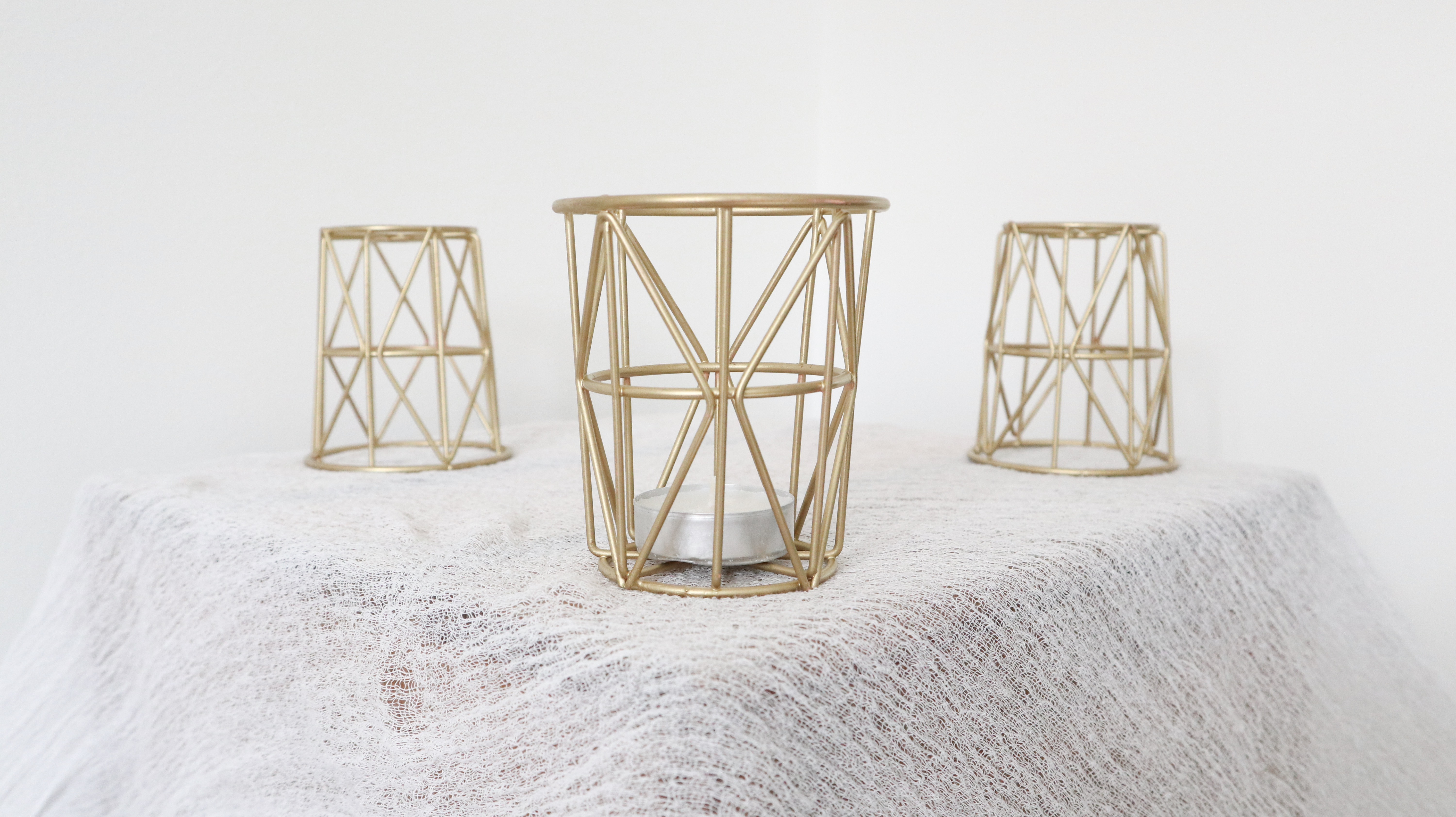 Gold Geometric Holders