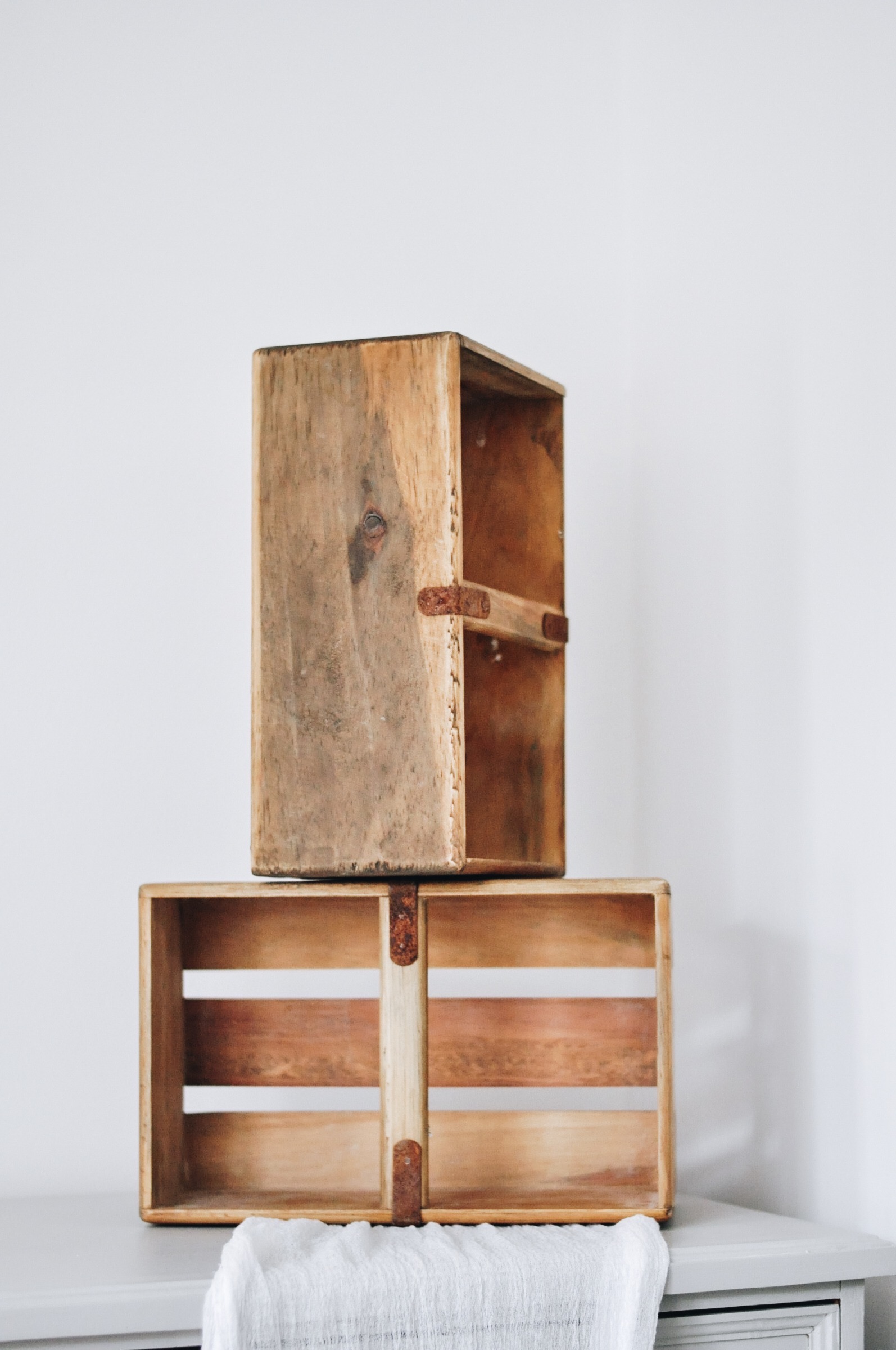Wooden Crates with Handle