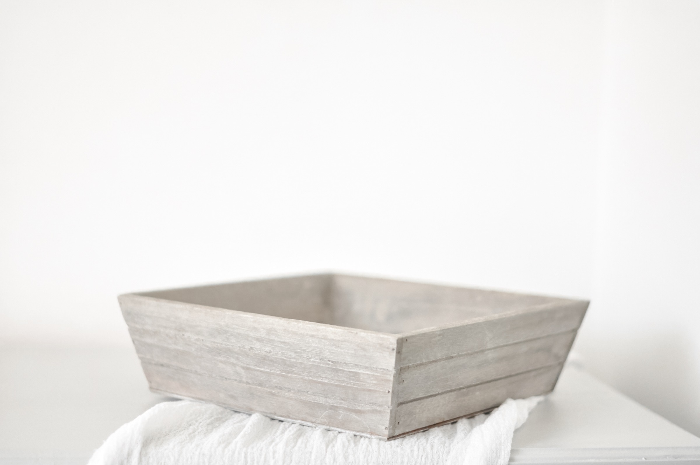 Grey Wooden Tray