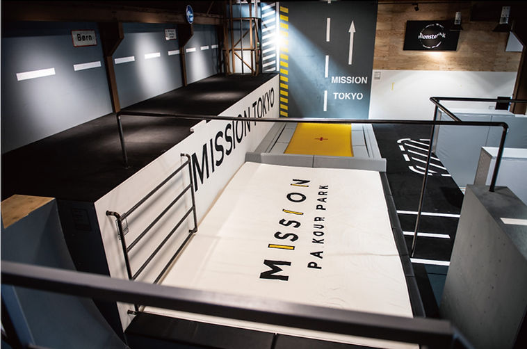 「MISSION TOKYO」1階パルクールフロア