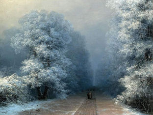 Ivan Aivazovsky: Winter landscape