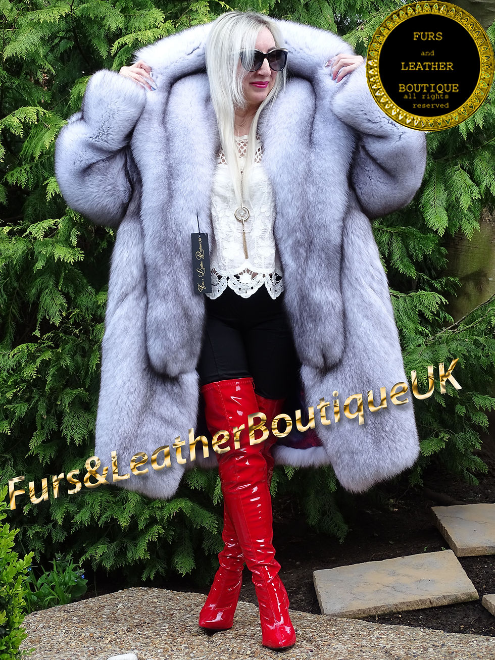 섬네일: 🔥 NEW SKIN TO SKIN SAGA PLATINUM SHADOW FOX FUR STROLLER COAT SHAWL COLLAR 3XL+