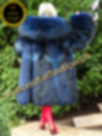 Miniature : 🔥NEW SAGA SKIN TO SKIN FULL PELT HEAVY ROYAL BLUE FINN RACCOON FUR PARKA COAT