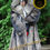 縮圖：🔥NEW SAGA HEAVY HONEY FINN RACCOON FUR LONG SWING COAT MASSIVE SHAWL HOOD 2XL+