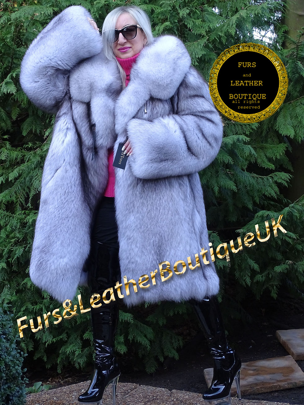 Thumbnail: 🔥 NEW SKIN TO SKIN SAGA PLATINUM SHADOW FOX FUR STROLLER COAT PARKA STYLE HOOD