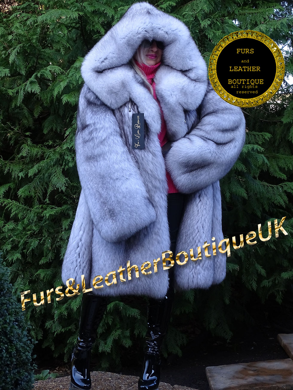 Thumbnail: 🔥 NEW SKIN TO SKIN SAGA PLATINUM SHADOW FOX FUR STROLLER COAT PARKA STYLE HOOD