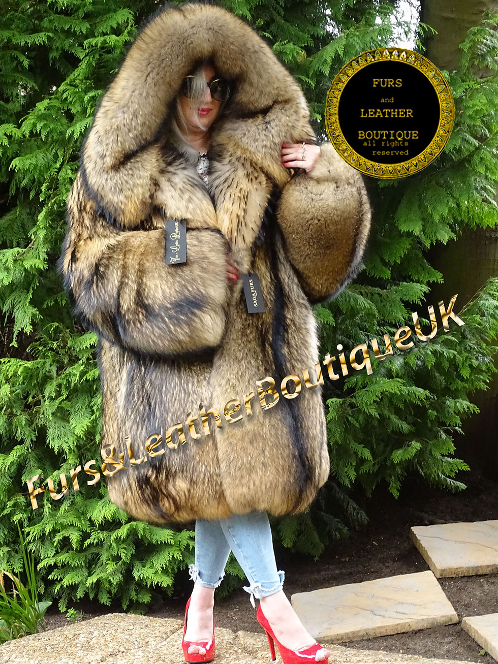 サムネイル： 🔥NEW SAGA SKIN TO SKIN FULL PELT HEAVY HONEY FINN RACCOON FUR PARKA COAT 3XL+++