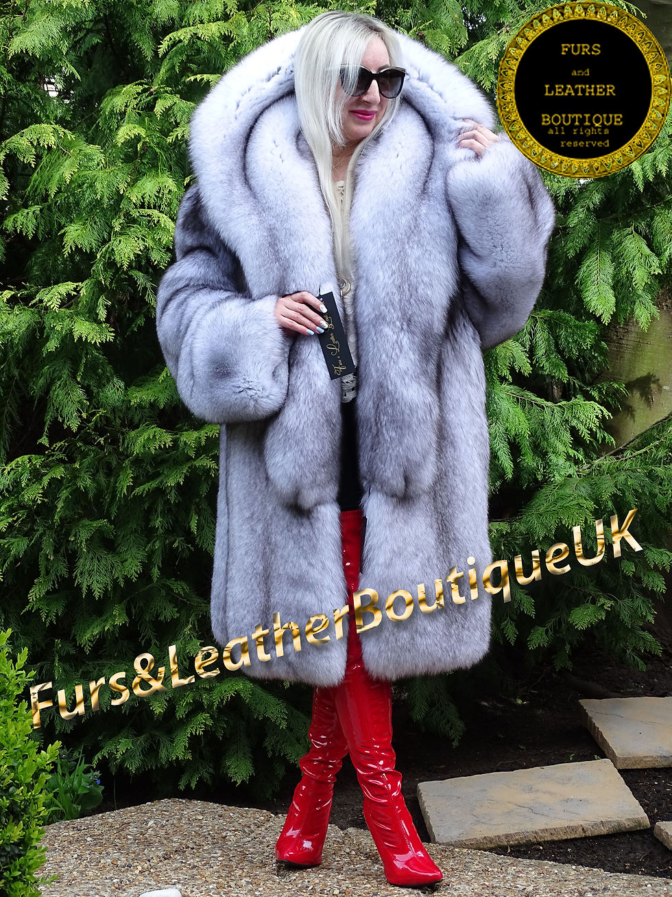 Thumbnail: 🔥 NEW SKIN TO SKIN SAGA PLATINUM SHADOW FOX FUR STROLLER COAT SHAWL COLLAR 3XL+